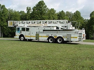 1995 SIMON DUPEX Duplex/ LTI 85 Ariel Ladder Fire Truck salvage / Parts For Sale