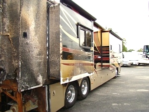 2007 MONACO CAMELOT 42PDQ 42FT 4 SLIDE MOTORHOME SALVAGE / DAMAGED