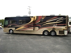 2007 MONACO CAMELOT 42PDQ 42FT 4 SLIDE MOTORHOME SALVAGE / DAMAGED