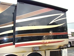 2007 MONACO CAMELOT 42PDQ 42FT 4 SLIDE MOTORHOME SALVAGE / DAMAGED