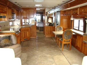 2007 MONACO CAMELOT 42PDQ 42FT 4 SLIDE MOTORHOME SALVAGE / DAMAGED
