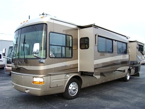 2004 TRADEWINDS BY NATIONAL RV 39FT 2 SLIDE MOTORHOME FOR SALE MODEL 7395 LTC