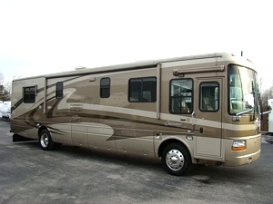 2004 TRADEWINDS BY NATIONAL RV 39FT 2 SLIDE MOTORHOME FOR SALE MODEL 7395 LTC