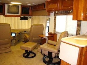 2004 TRADEWINDS BY NATIONAL RV 39FT 2 SLIDE MOTORHOME FOR SALE MODEL 7395 LTC
