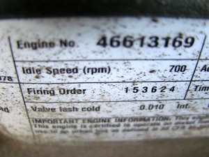USED CUMMINS ISB 300 HP DIESEL ENGINE COMPLETE FOR SALE YEAR - 2007