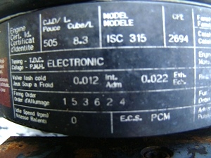 CUMMINS ISC 315 HP DIESEL ENGINE SALVAGE AUTO PARTS FOR SALE
