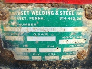 USED LOG TRAILER TWO AXLE PUP TRAILER FOR SALE