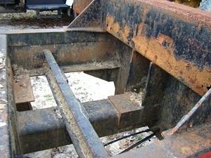 USED LOG TRAILER TWO AXLE PUP TRAILER FOR SALE