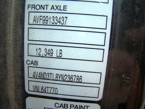 1999 VOLVO SEMI TRACTOR PARTS FOR SALE