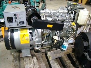 USED POWER TECH 10 KW DIESEL GENERATOR FOR SALE MODEL PTS MH 10FTRR