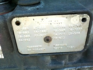 Used Allison Transmission Model 3000MH Yr 2002